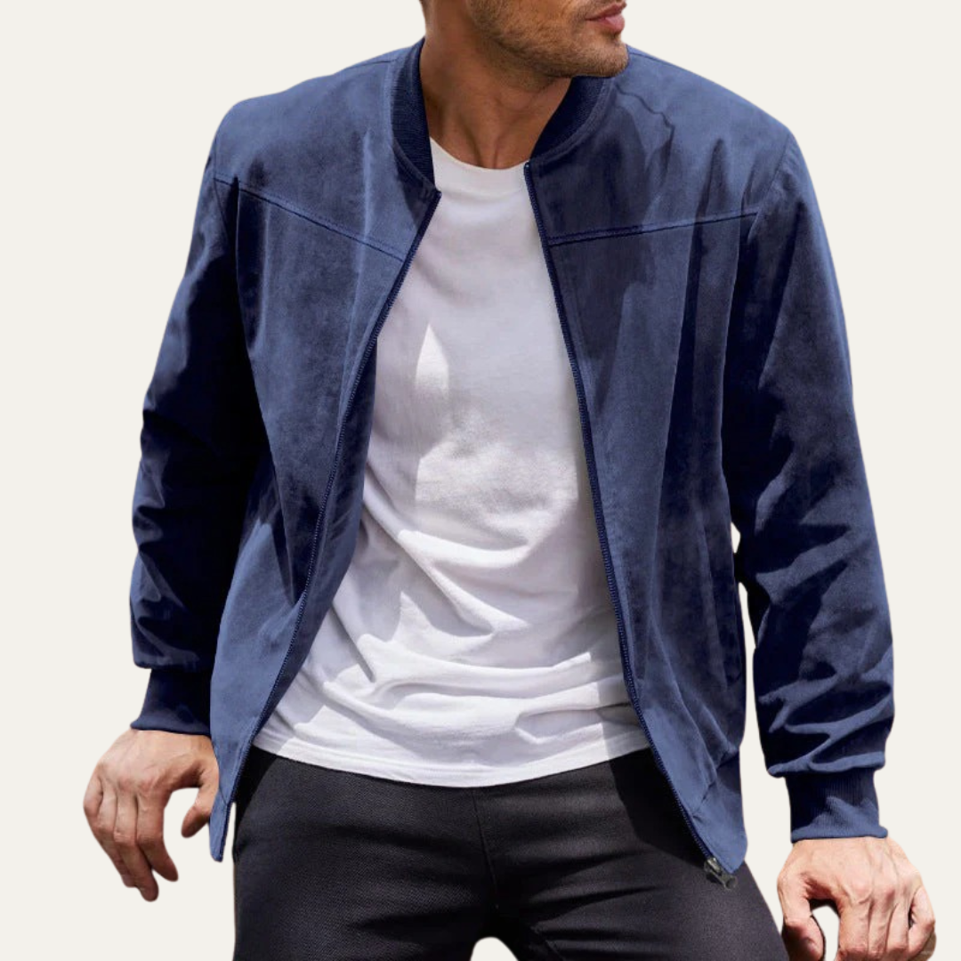 Men’s Modern Zip Up Bomber Jacket