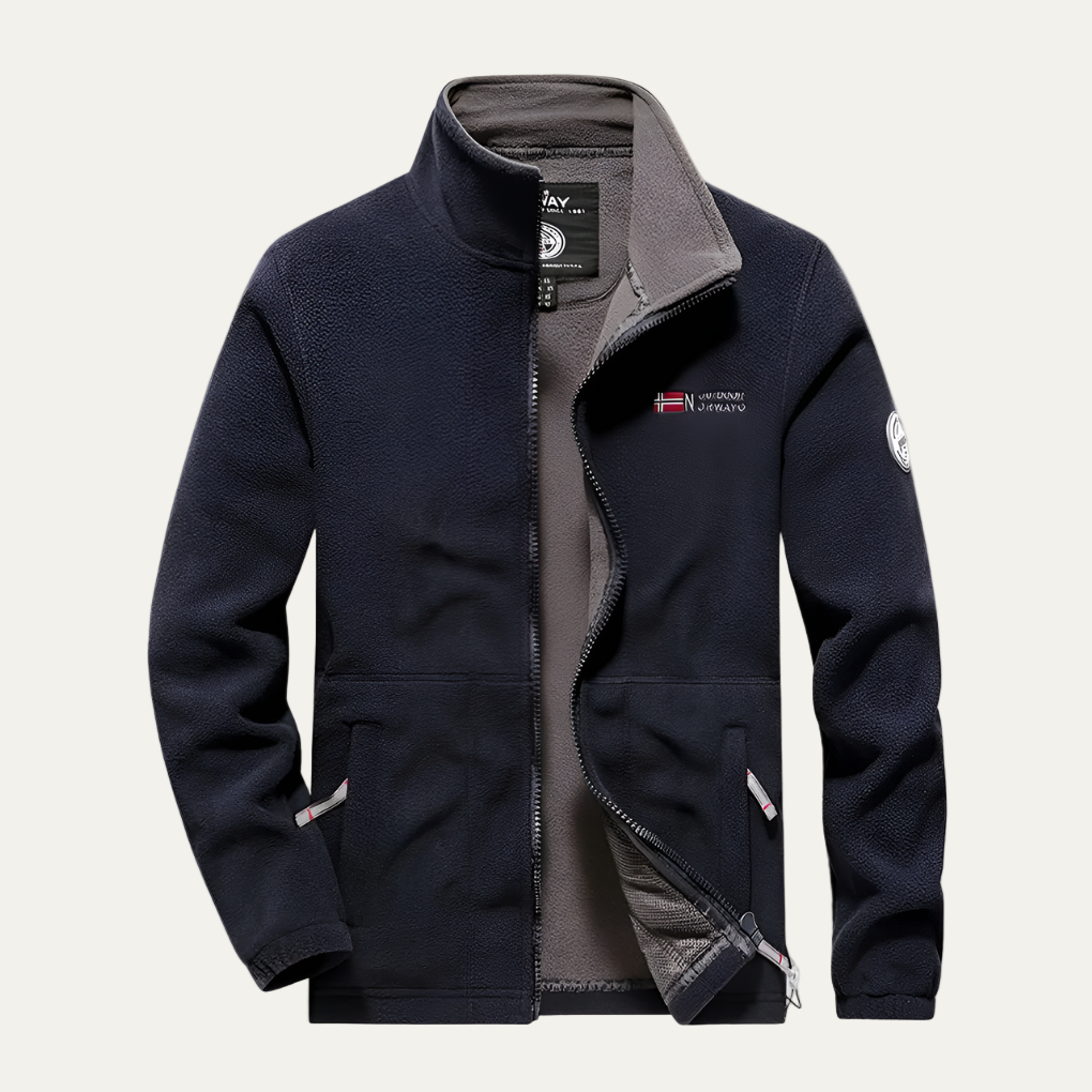 Men’s Outdoor Structured Fleece Zip Jacket