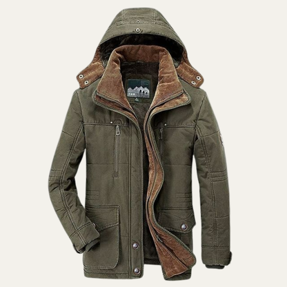 Men’s Textured Diamond Pattern Bomber Jacket