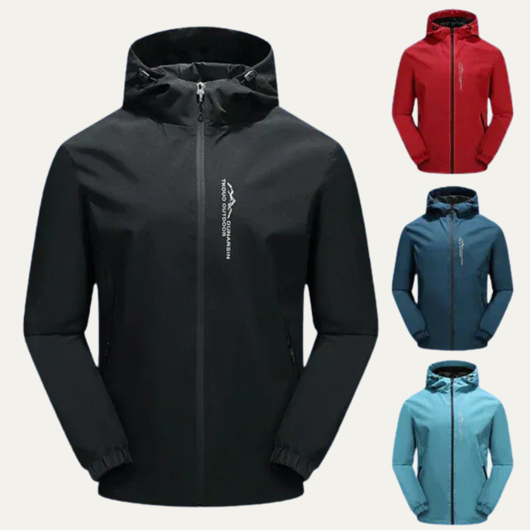 Men’s Lightweight Hooded Athletic Windbreaker
