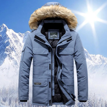 Edward | Hooded warm winter jacket for men