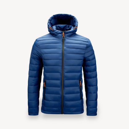 Polyester Hooded Puffer Jacket Men