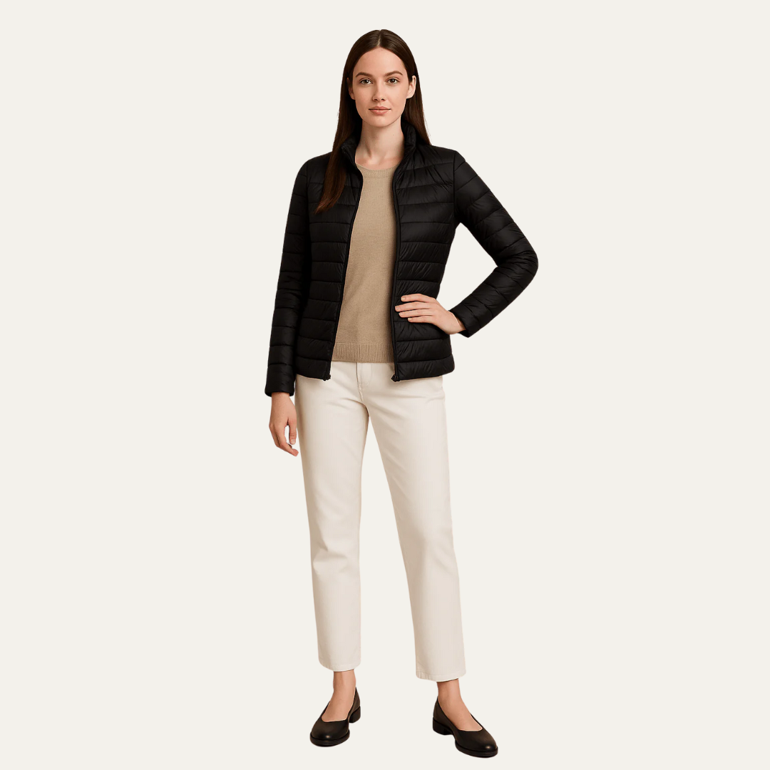 Women’s Slim Fit Hip-Length Puffer Jacket
