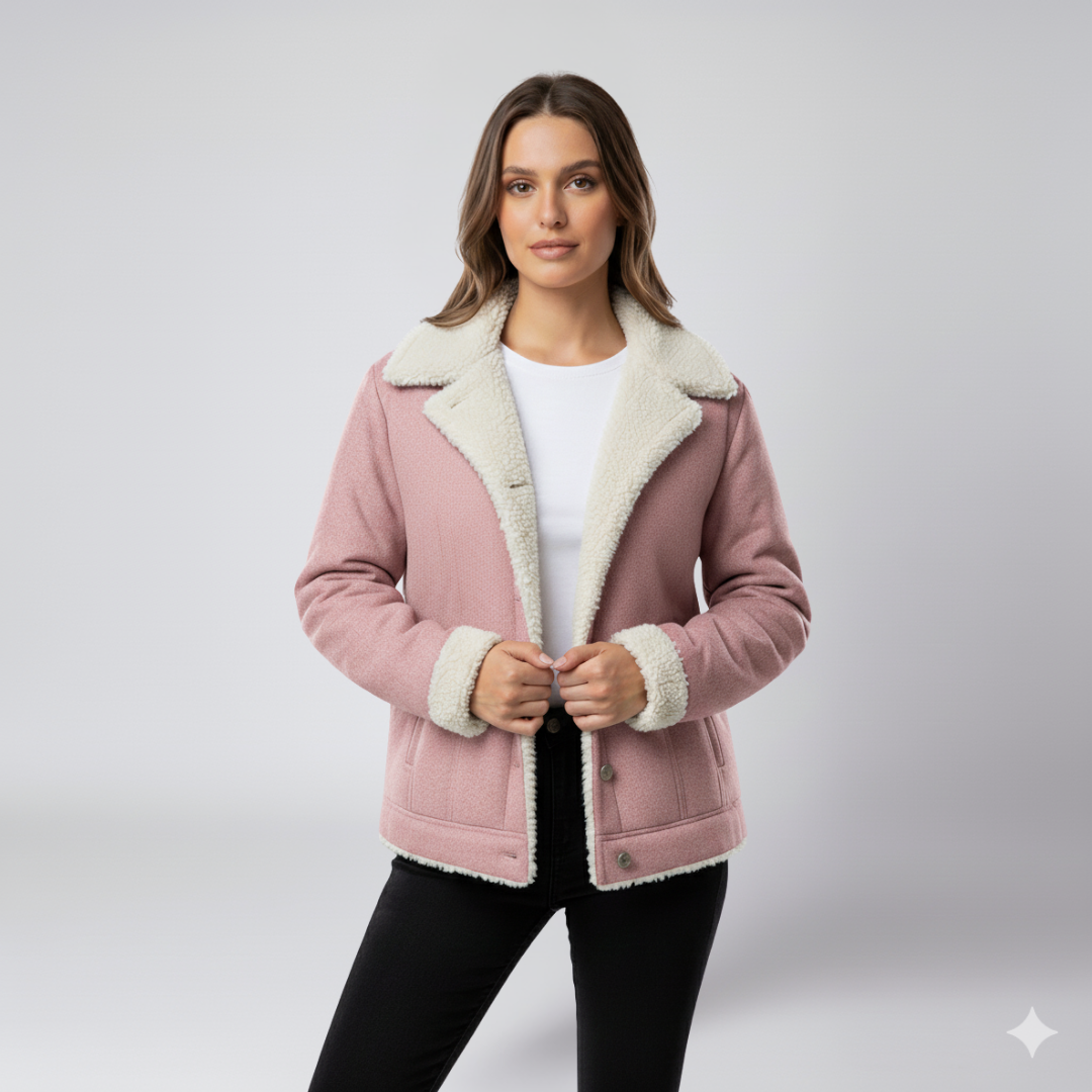 Glaiza | Winter Jacket - Soft-Lined Outerwear with Turn-Down Collar for Women