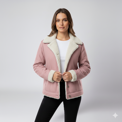 Glaiza | Winter Jacket - Soft-Lined Outerwear with Turn-Down Collar for Women
