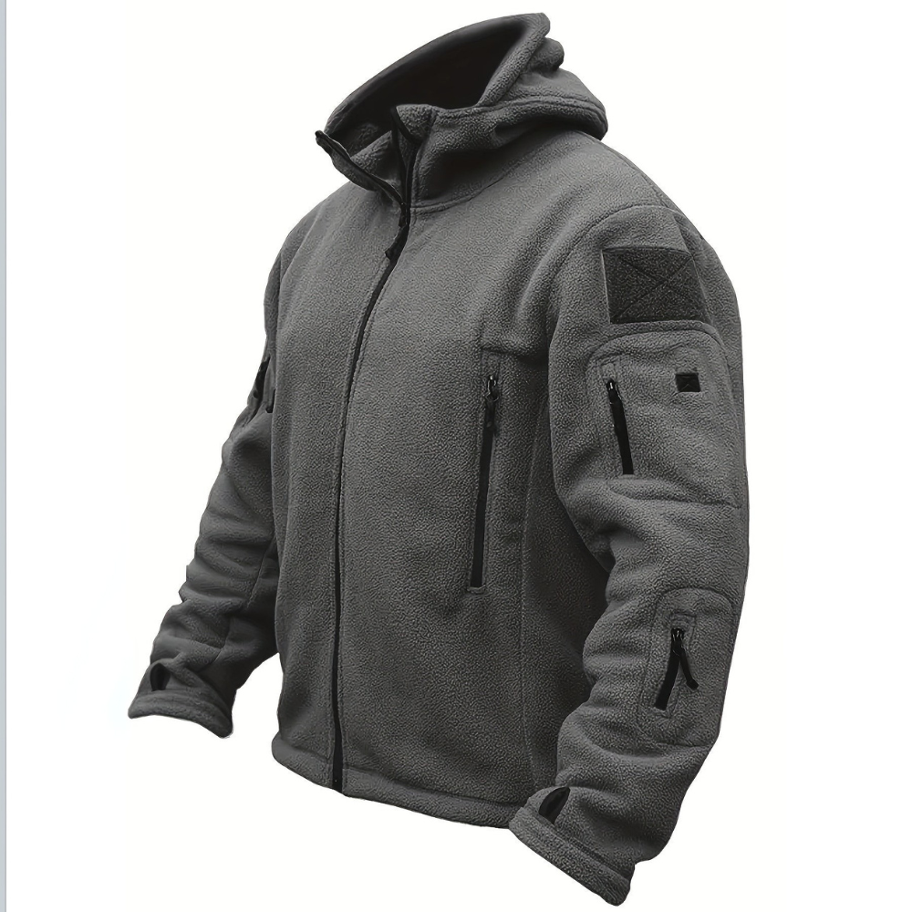Men’s Tactical Multi Pocket Fleece Hoodie