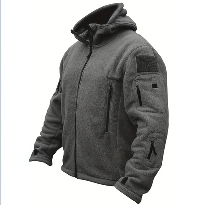 Men’s Tactical Multi Pocket Fleece Hoodie