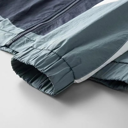 Men’s Lightweight Color Block Windbreaker Jacket