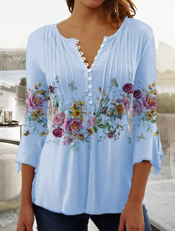 Ladies' Lightweight Comfortable Blouse with Fitted Style