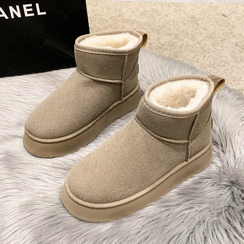 Ella | Winter Leather Outdoor Snow Boots