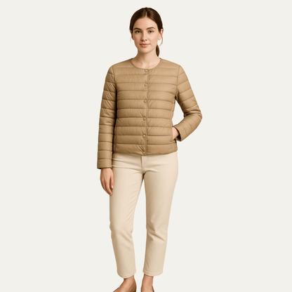 Women’s Lightweight Quilted Snap Jacket