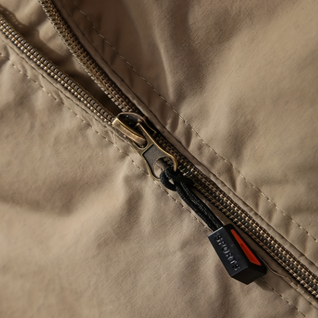 Men’s Casual Polyester Zip Jacket