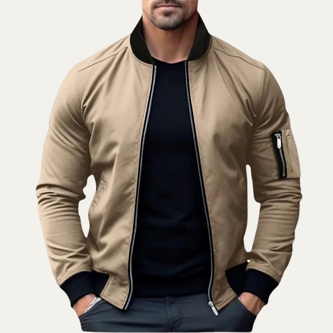 Men’s Classic Full Zipped Bomber Jacket