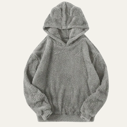 Men’s Sherpa Fleece Hoodie With Soft Pullover Design