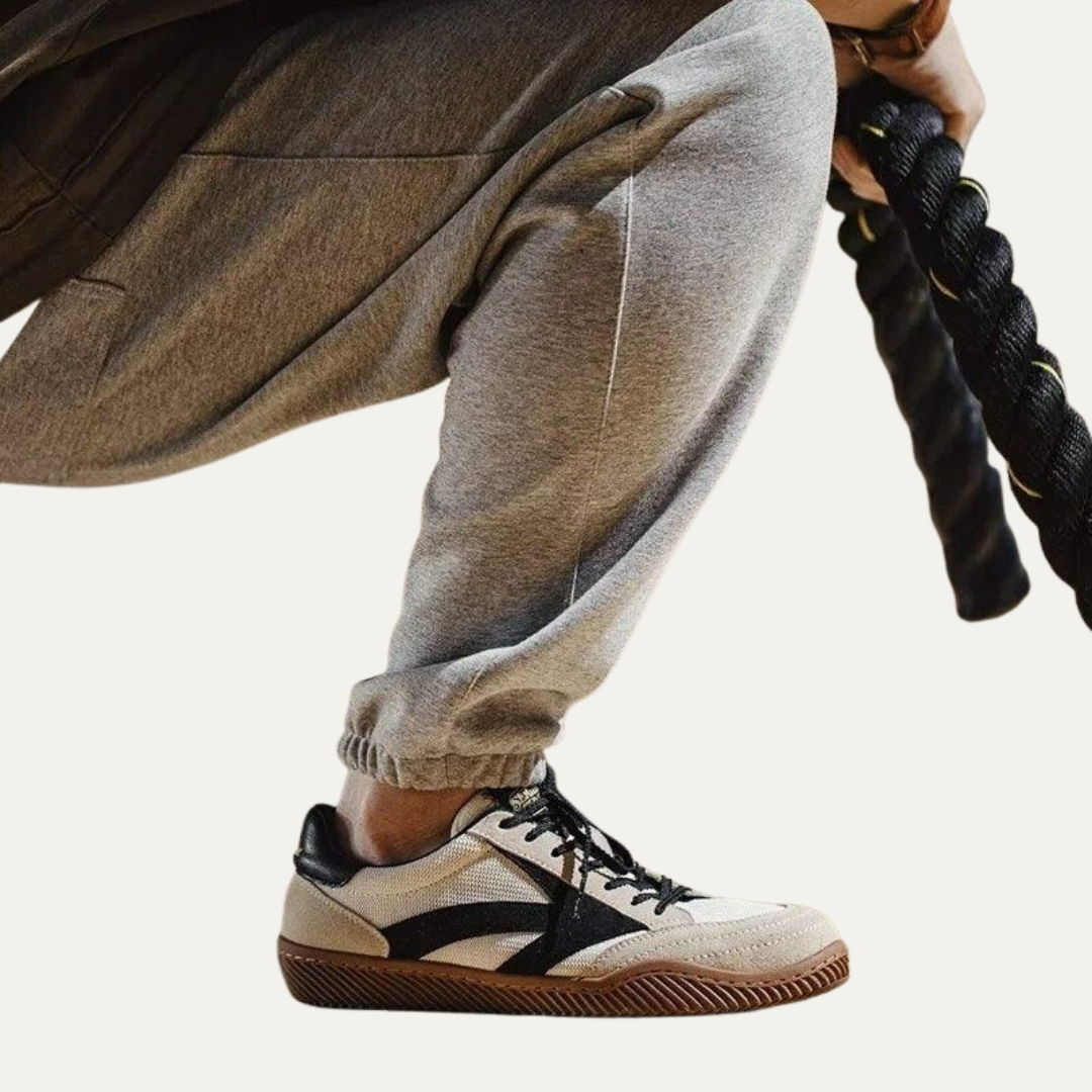 Men’s Retro Canvas Suede Low Top Casual Sneaker
