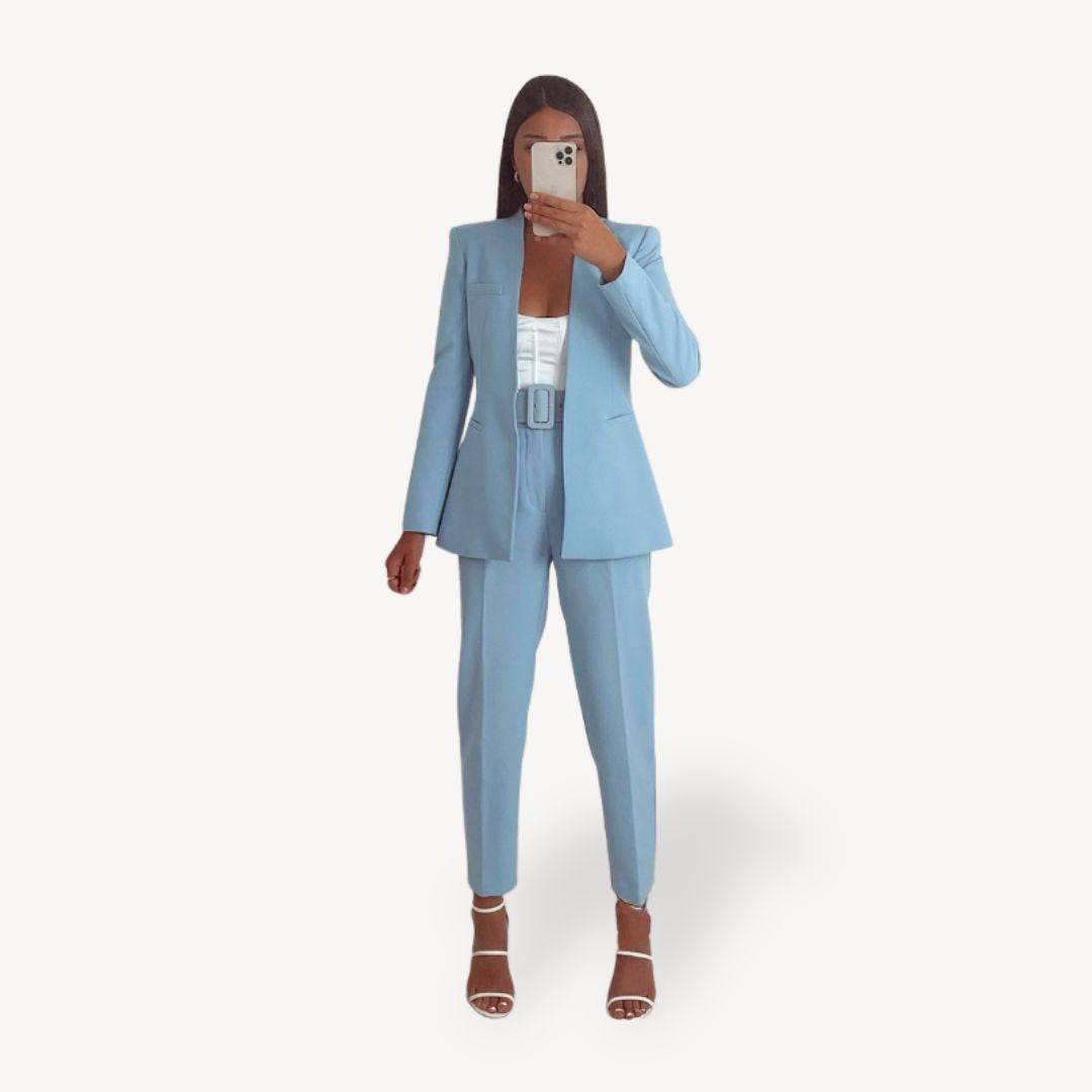 Suit Blazer Pants Set Women