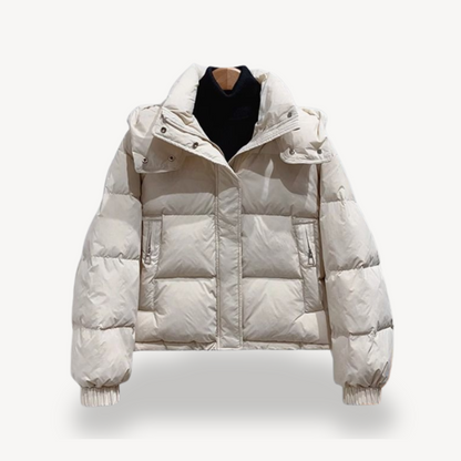 Puffer Jacket with Hood for Women