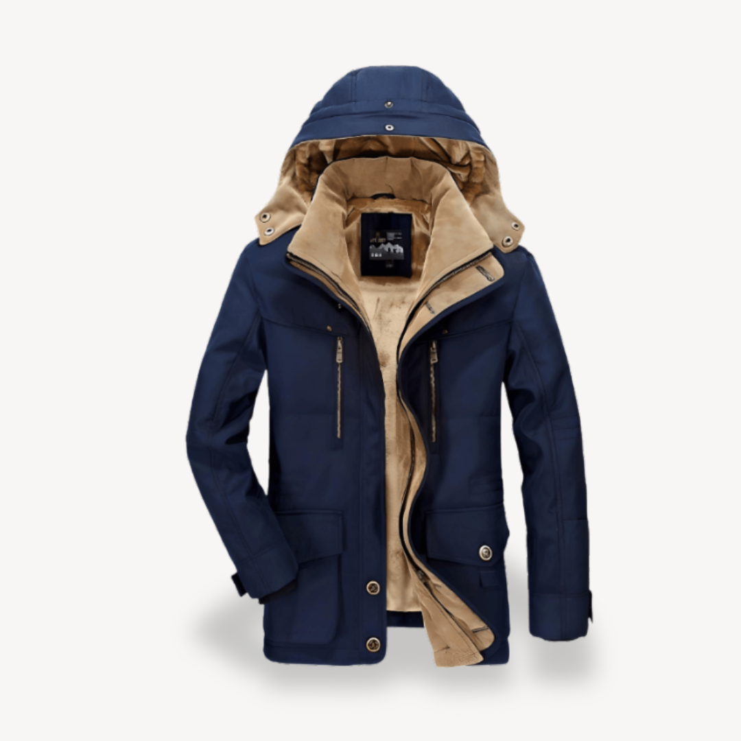 Men's Waterproof Winter Jacket with Hood
