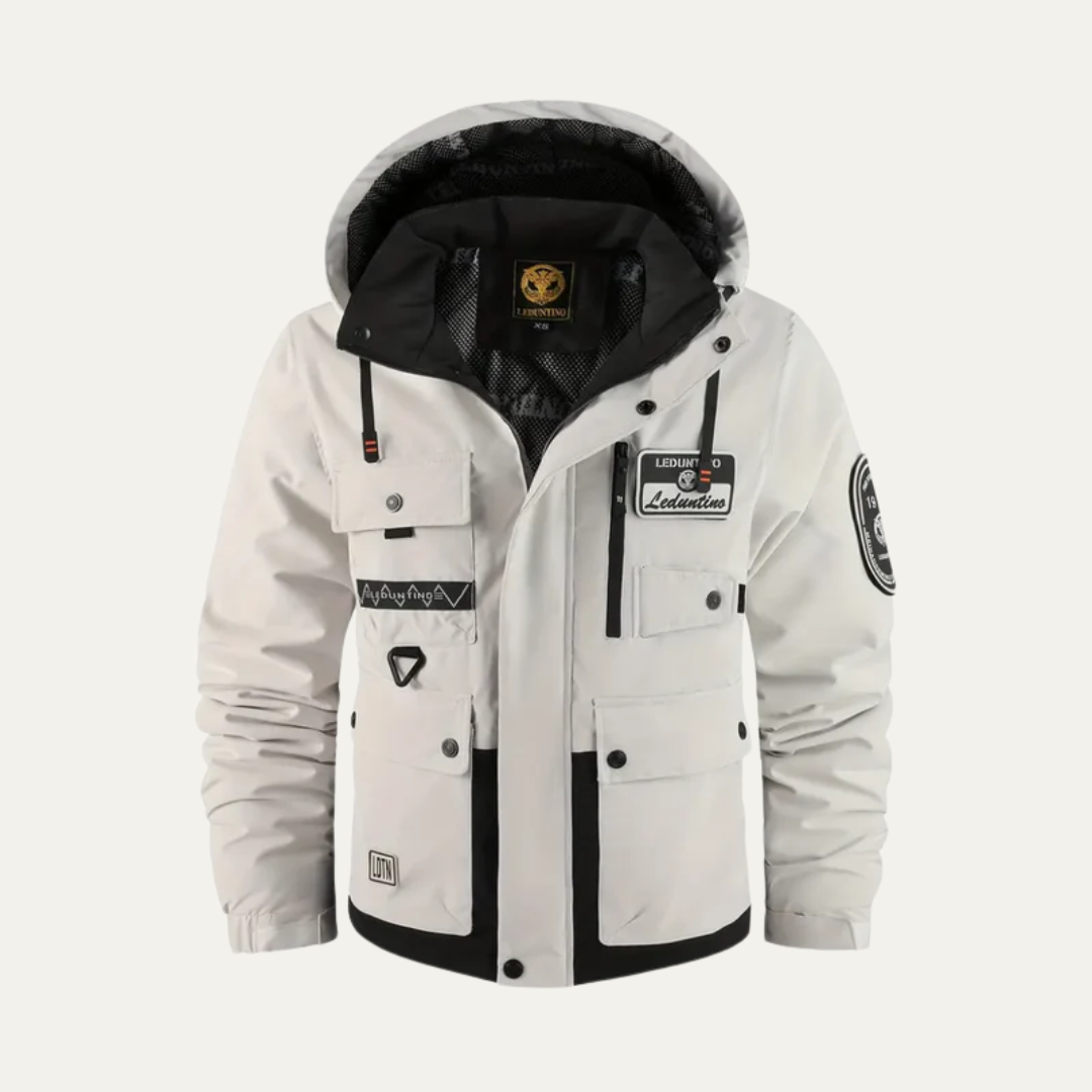 Men’s Technical Utility Jacket with Detachable Hood