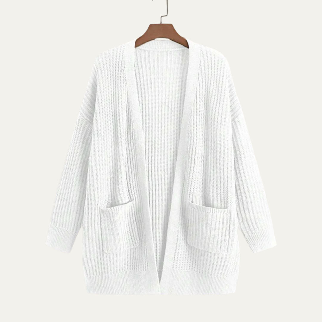 Women’s Longline Ribbed Cardigan