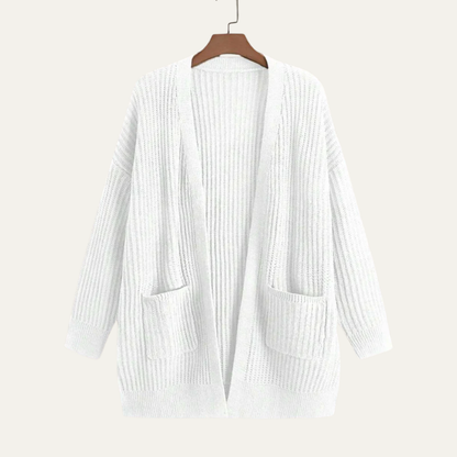 Women’s Longline Ribbed Cardigan