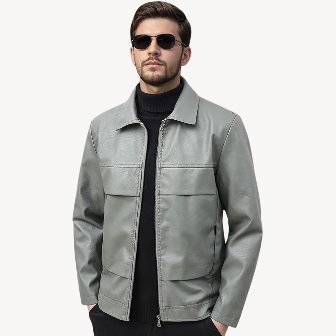 Men's Faux Leather Jacket