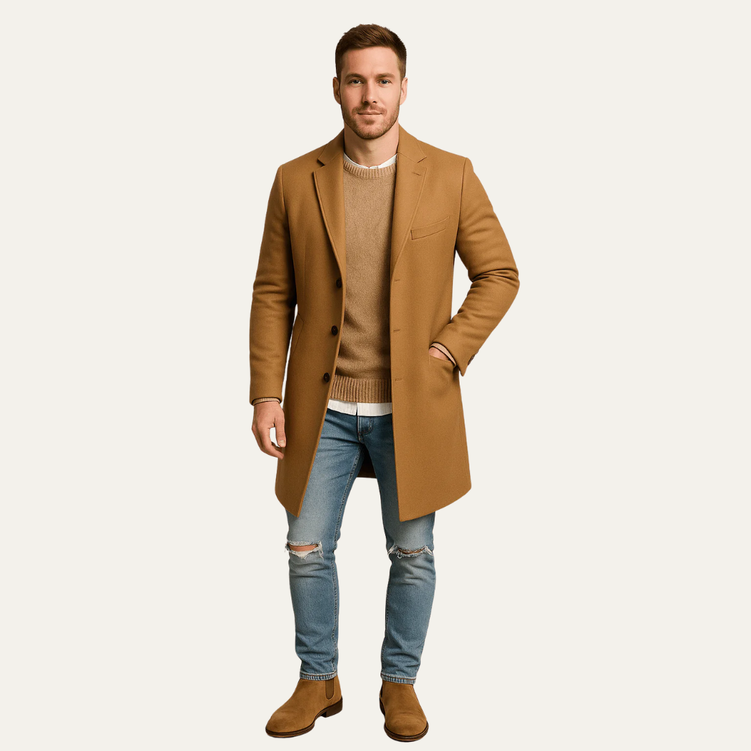Men’s Tailored Mid-Thigh Topcoat