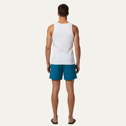 Men’s Simple Mid Thigh Swim Shorts