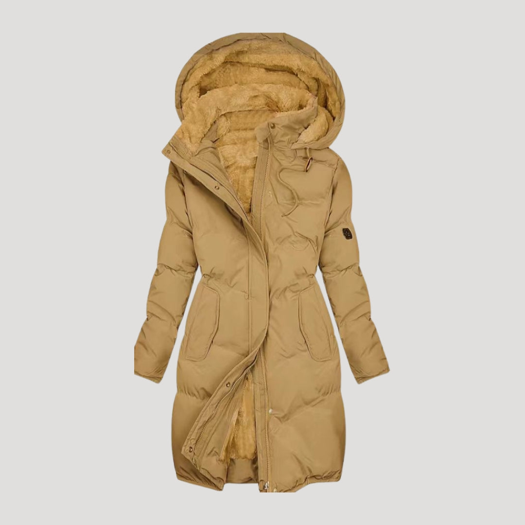 Women's Thick Fleece Lined Coat - Warm and Fashionable - BritishElegance