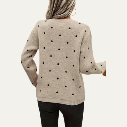 Women’s Polka Dot Knit Sweater