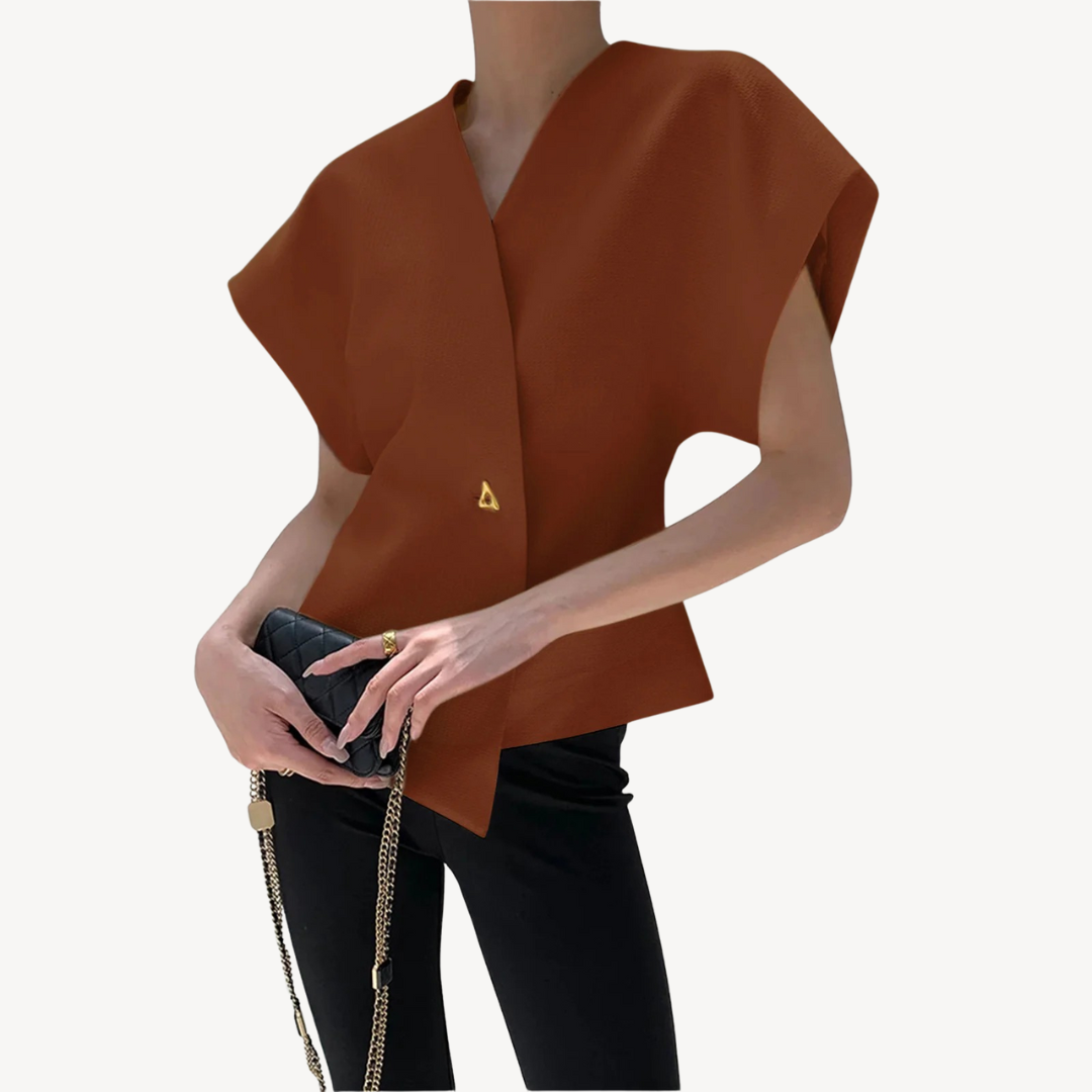 Women’s V-Neck Structured Vest