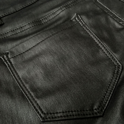 Loravelle Women's Faux Leather Moto Pants