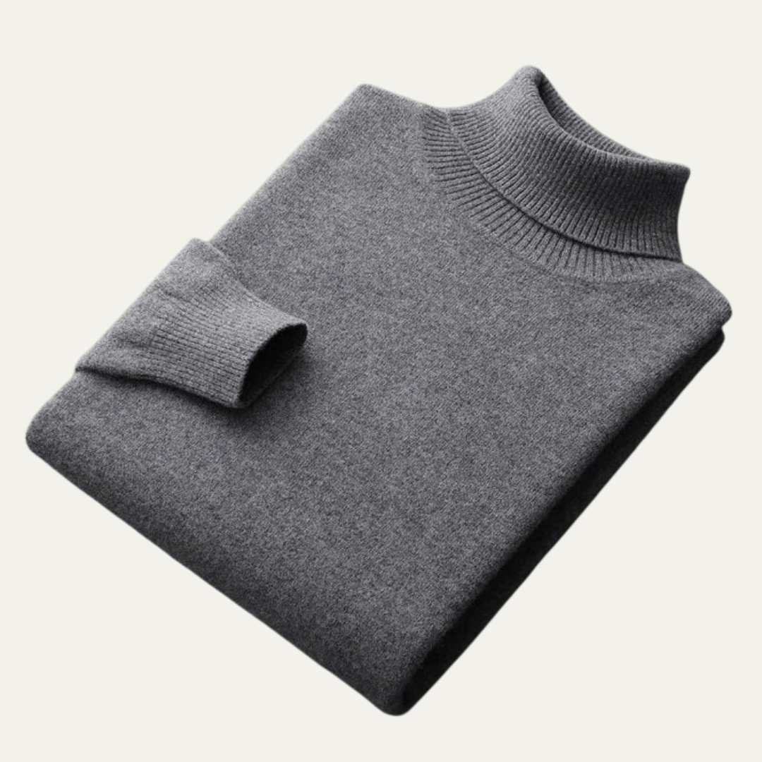 Men’s Smooth Knit Turtleneck Pullover
