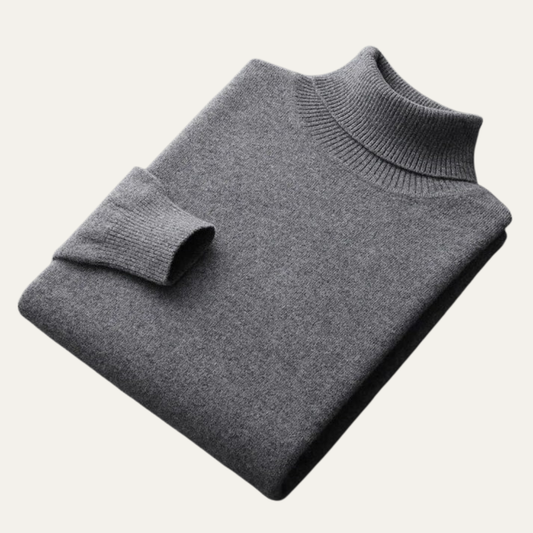 Men’s Smooth Knit Turtleneck Pullover