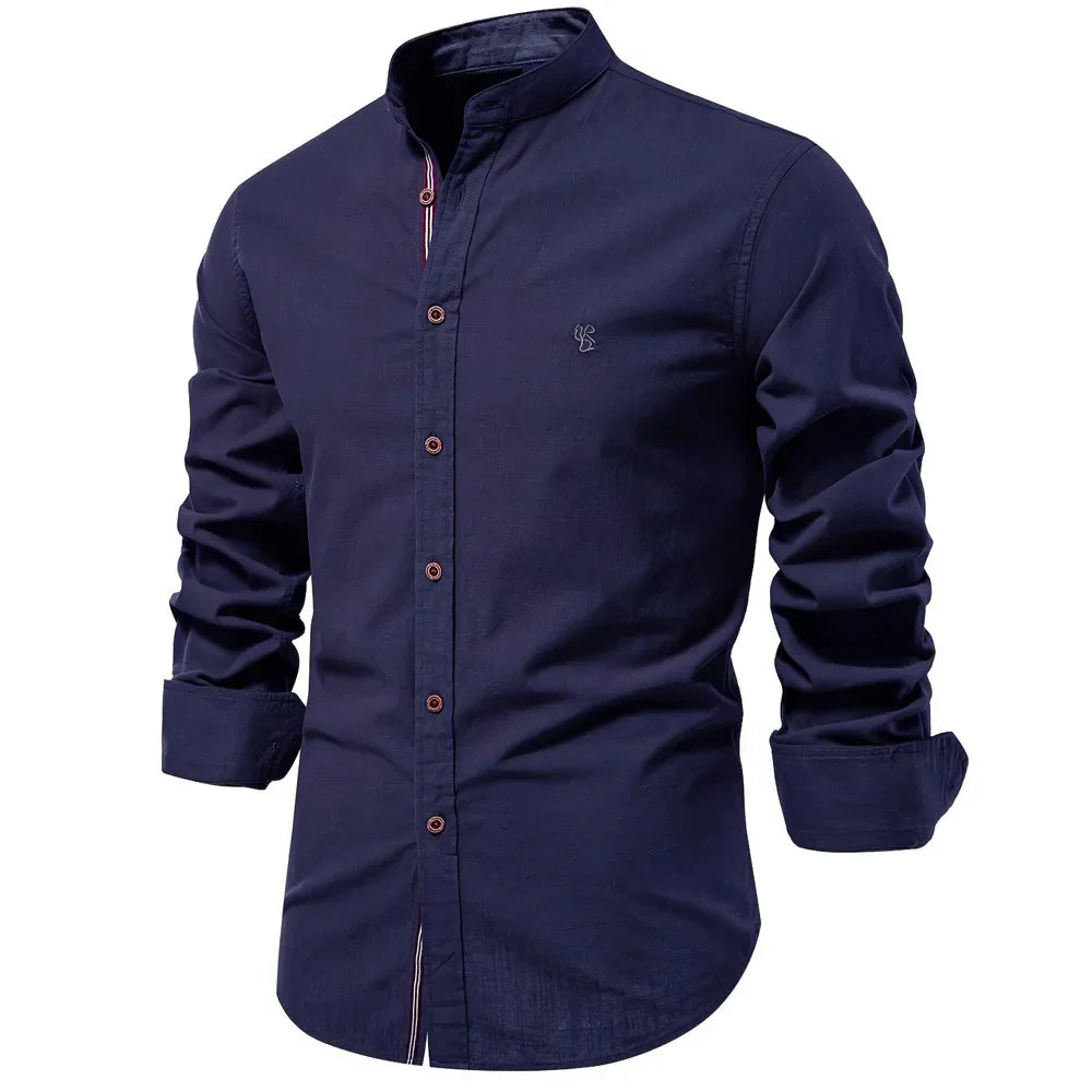 Classic Fit Long Sleeve Mens Button Down Shirt