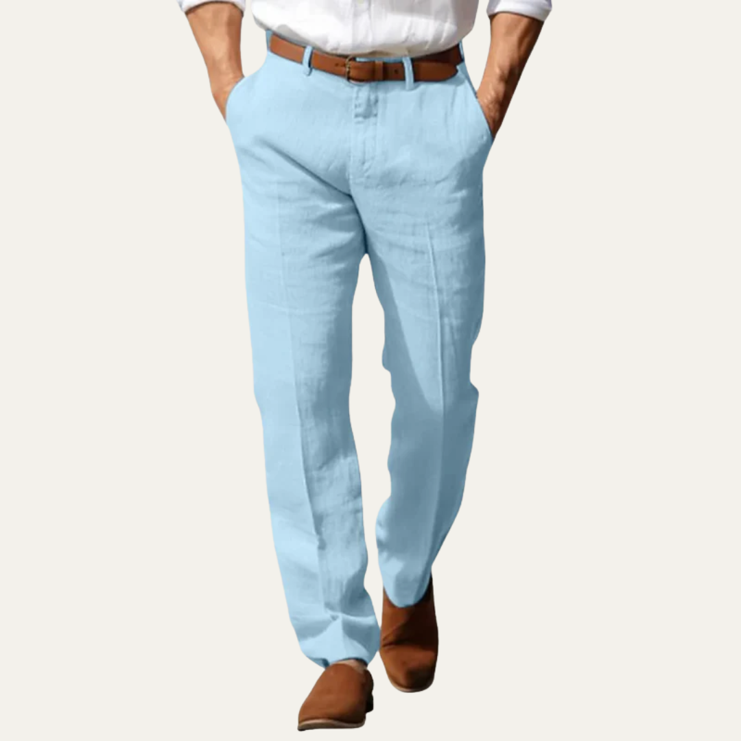 Men’s Relaxed Linen Blend Trousers
