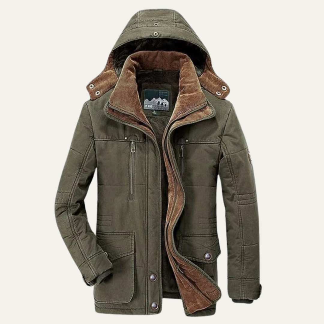 Men’s Heavy Fur Lined Winter Parka