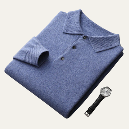 Men’s Smooth Knit Polo Sweater