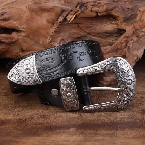 El Dorado | Saddle Leather Belt – Handcrafted Strength & Vintage Western Style