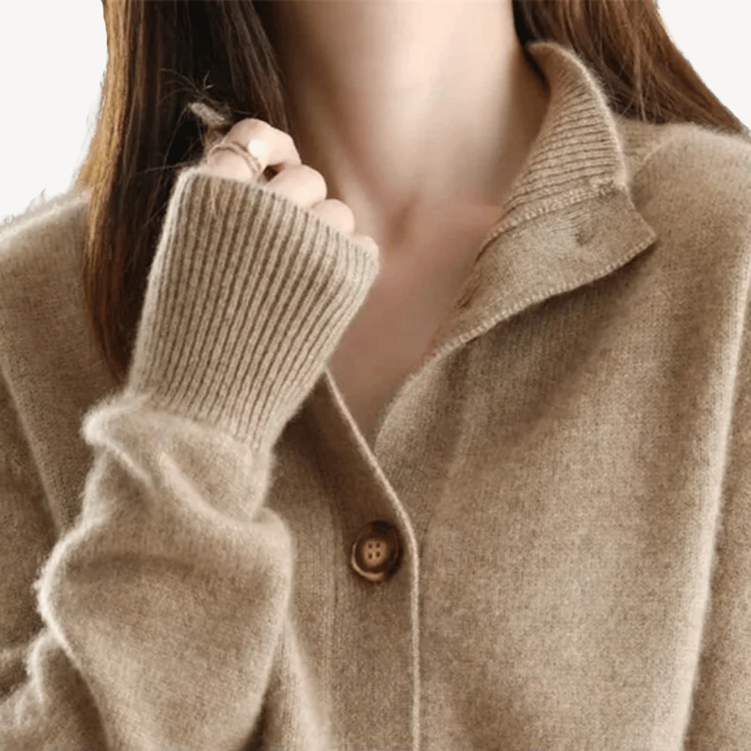 Cashmere Button-Down Sweater