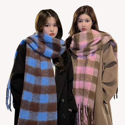 Plaid Woolen Scarf