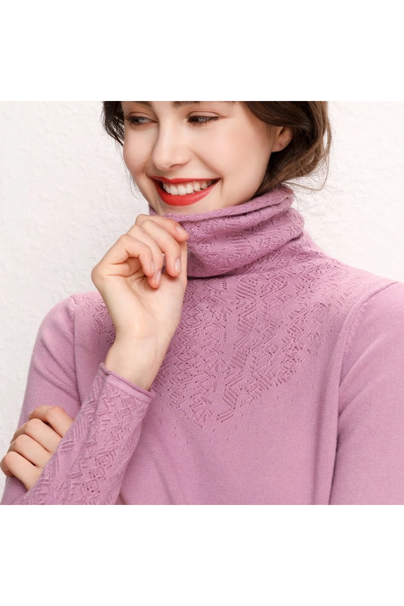 Warm Women's Cable Knit Winter Sweater