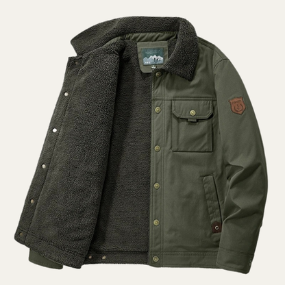 The Ravello Men’s Winter Windproof Sherpa Coat with Pockets