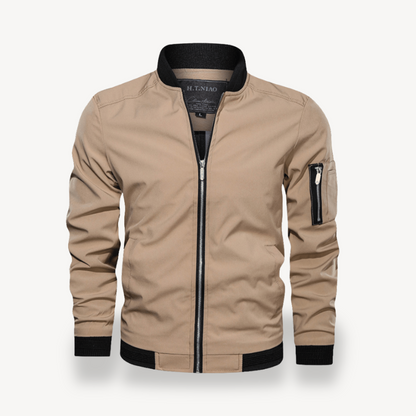 Men's Lightweight Bomber Jacket Zip Pocket