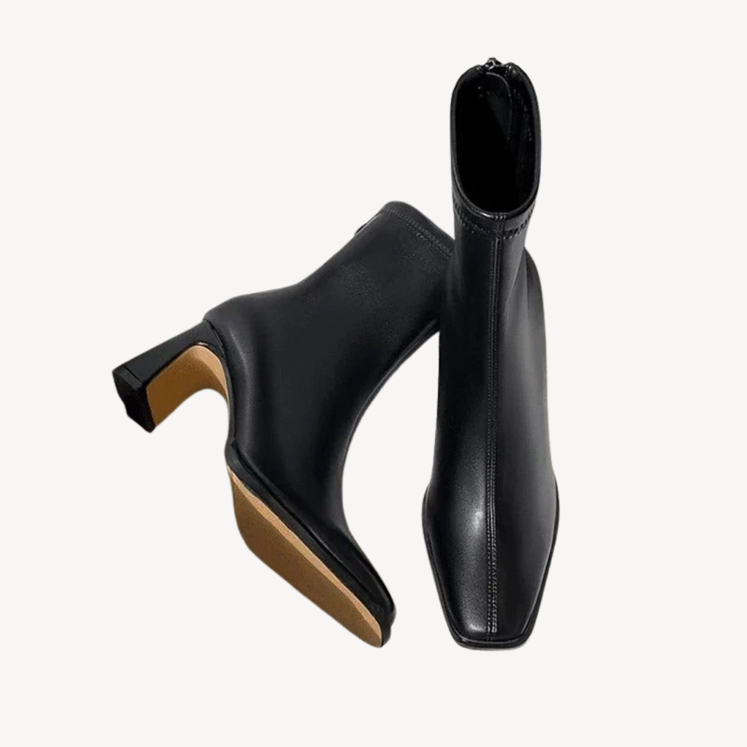 Orthopedic Square Toe Ankle Boots