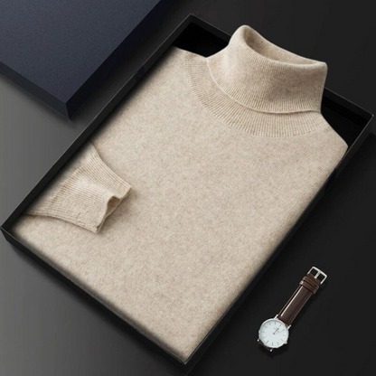 Men's Knitted Turtleneck Sweater | Chunky