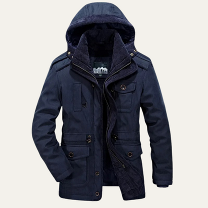 Men’s Sherpa Collar Utility Parka Jacket