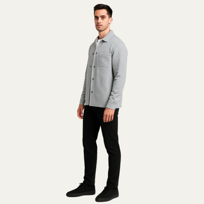 Men’s Textured Quilted Shacket