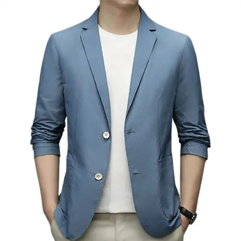 Slim Fit Men's Classic Two Button Blazer Jacket