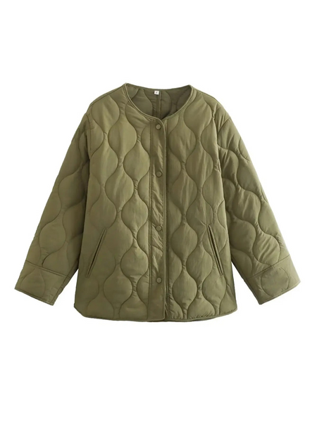 Warm Womens Quilted Winter Coat - BritishElegance